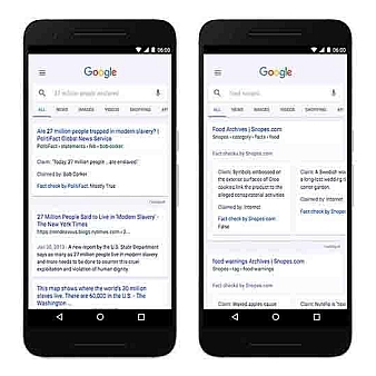 Google在搜索结果中加入事实审查,打击假新闻-站长资讯