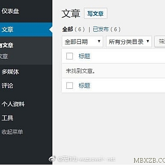 WordPress后台文章列表中只显示作者自己的文章