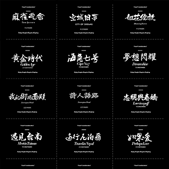 价值10000+某宝购买的PS精品字体包