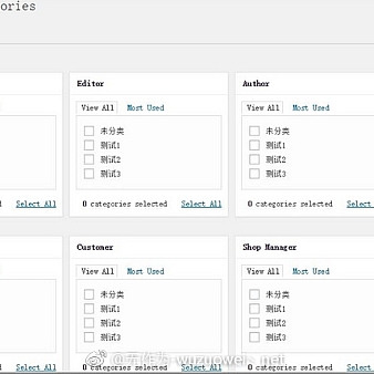 WordPress设置不同用户拥有不同访问权限功能