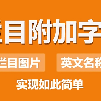 dedecms栏目附加字段插件,简单实现英文名称、栏目图片、栏目图标等