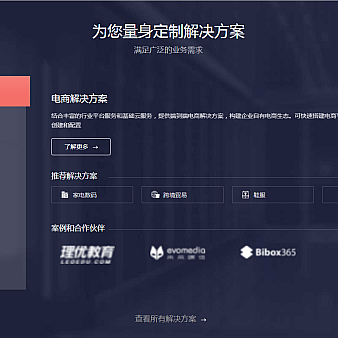 jquery大气企业解决方案选项卡布局代码