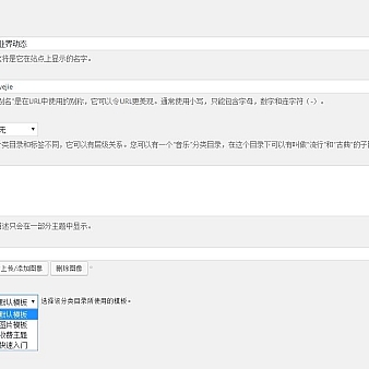 wordpress给分类目录添加缩略图+模板选择功能(2)