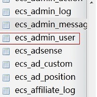 两种方法快速找回ecshop后台管理员密码