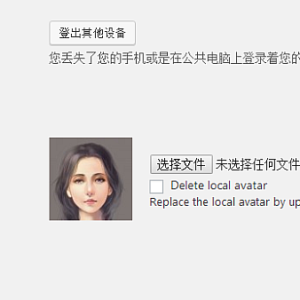 WordPress用户资料添加自定义用户头像功能