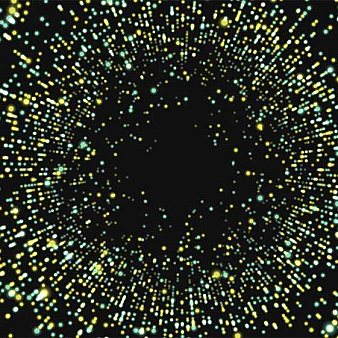 html5 3D粒子时光隧道动效