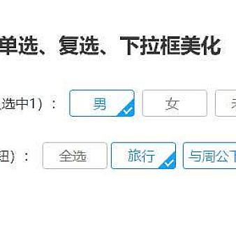 jQuery表单元素美化插件