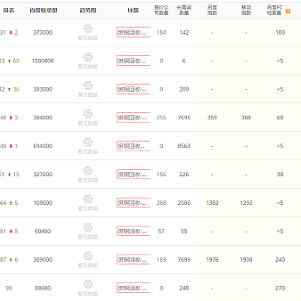 企业网站快速排名实战案例