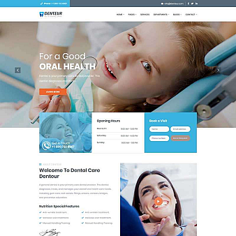 响应式牙科医疗网站HTML模板
