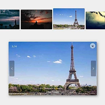 Lightbox点击图片弹窗幻灯片效果