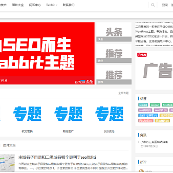 为SEO而生的WordPress主题RabbitV2.0主题分享
