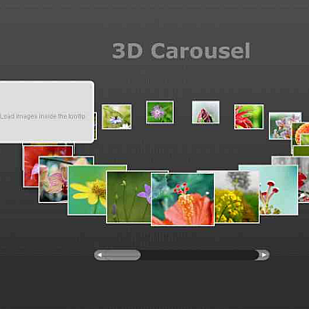 jquery幻灯片插件带滚动条的圆形立体图片旋转滚动